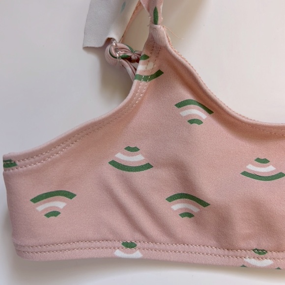 Hello Simone Pink 2-Piece Ruffle Swimsuit Size 4 Years - Picture 9 of 15